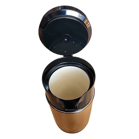 Hormel Coffee Carafe Insulated Coffee Server Gold Tone & Black Retro Vintage - Picture 7 of 9